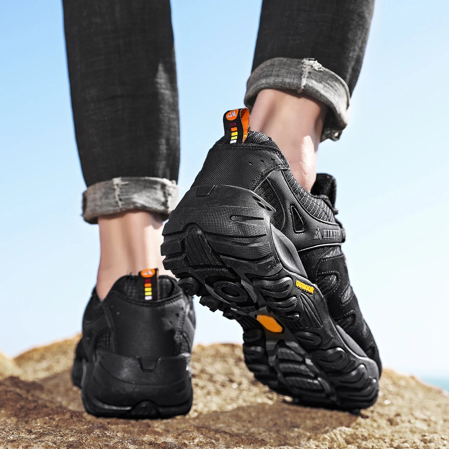 Asher Daniel Grand Outdoors: Men's Hiking Shoes | Suede Leather | Outdoor Shoes | Wear-resistant | Trekking | Walking | Hunting