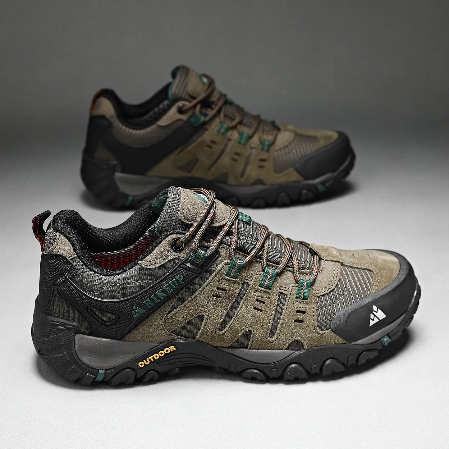 Asher Daniel Grand Outdoors: Men's Hiking Shoes | Suede Leather | Outdoor Shoes | Wear-resistant | Trekking | Walking | Hunting