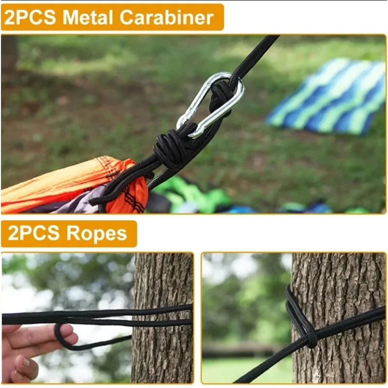 Asher Daniel Grand Outdoors: Camping Hammock | Camping Accessories Gear for Outdoor/Indoor with Tree Straps | Nylon Lightweight Hammocks for Touring Hiking