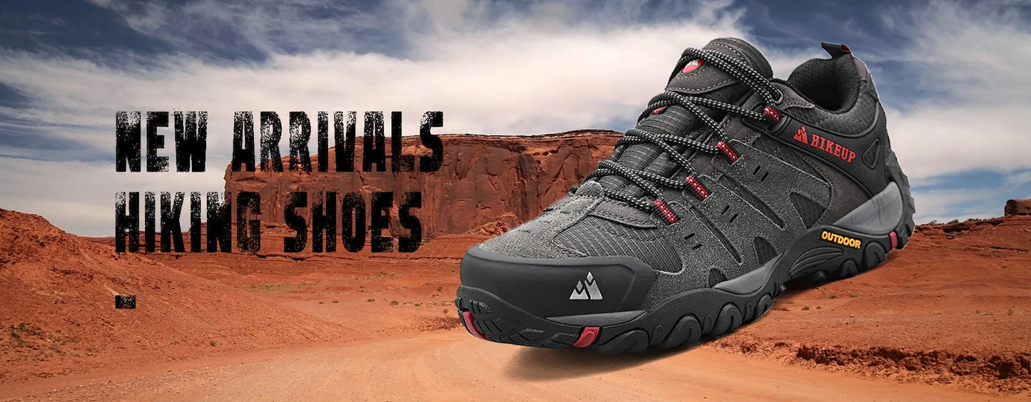 Asher Daniel Grand Outdoors: Men's Hiking Shoes | Suede Leather | Outdoor Shoes | Wear-resistant | Trekking | Walking | Hunting