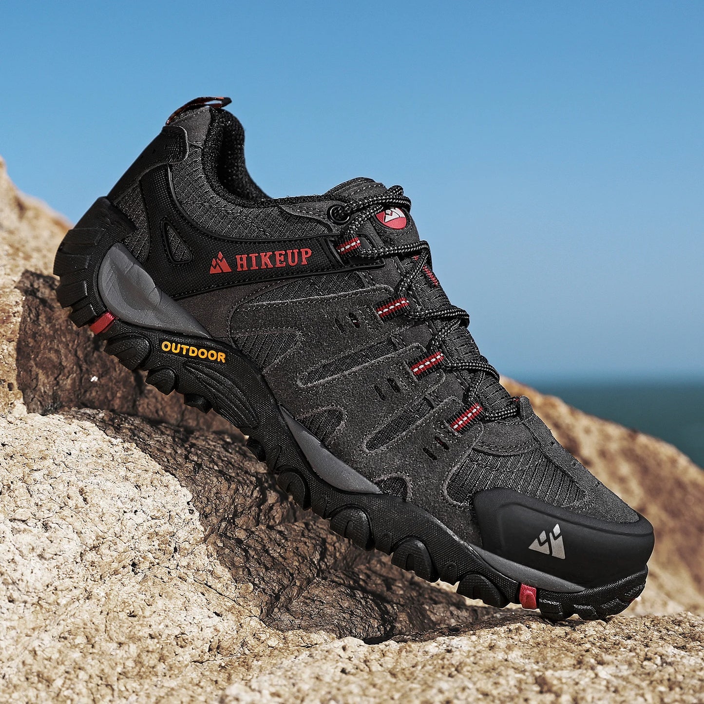 Asher Daniel Grand Outdoors: Men's Hiking Shoes | Suede Leather | Outdoor Shoes | Wear-resistant | Trekking | Walking | Hunting