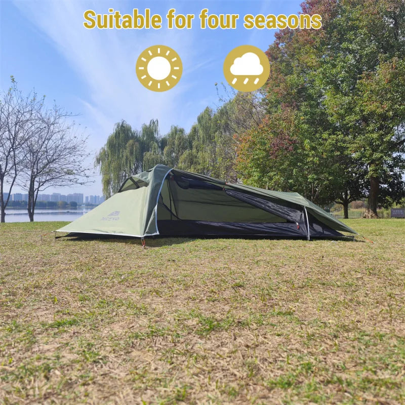 Asher Daniel Grand Outdoors: Backpacking Tent | 1 Person Ultralight | Stormproof Camping Tent Suitable for Four Seasons Single Person Tent
