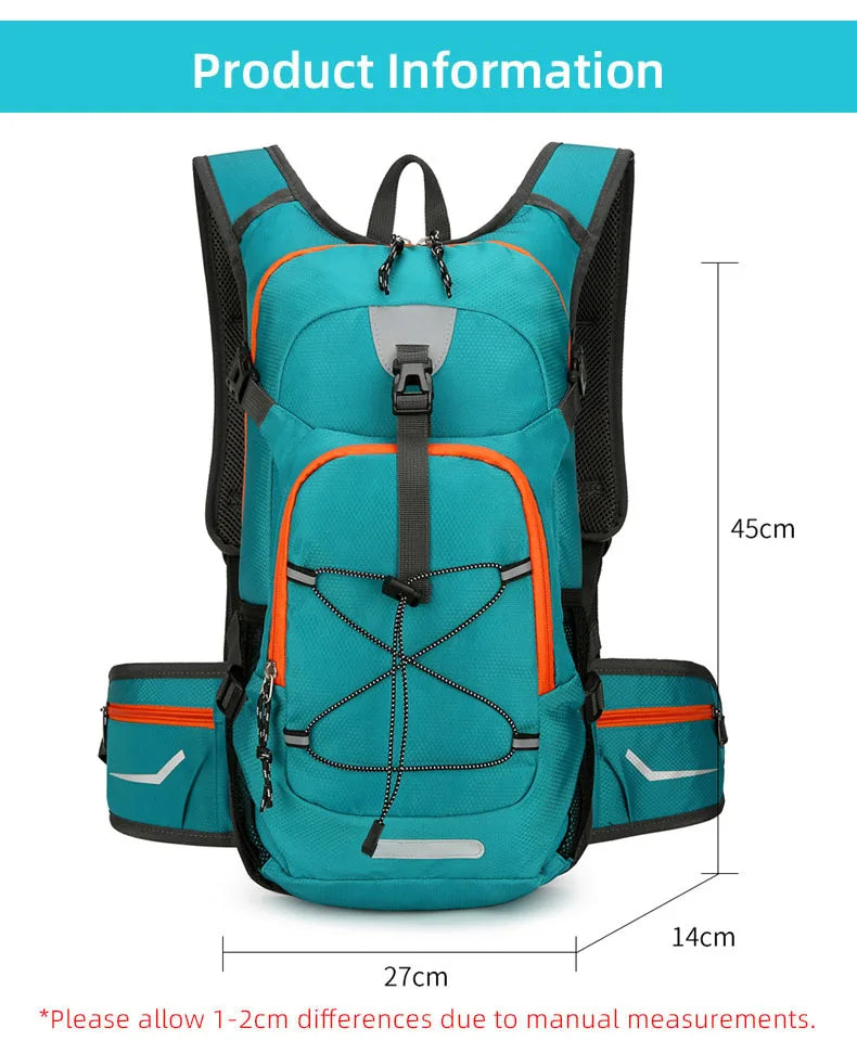Asher Daniel Grand Outdoors: Lightweight Hydration Backpack | Outdoor Sport | Hiking | Camping |Climbing | Mountaineering Rucksack | Travel Hydro Water Daypack