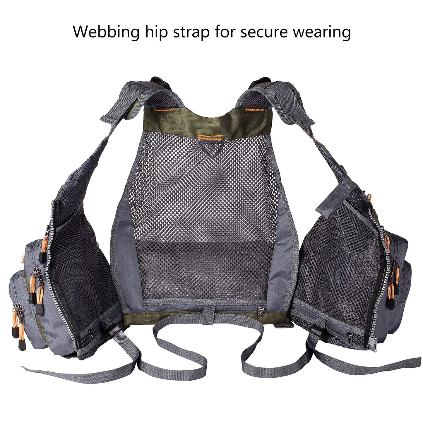 Asher Daniel Grand Outdoors: Breathable Fishing Vest | Outdoor Sports Fly Swimming Adjustable Vest | Fishing Tackle