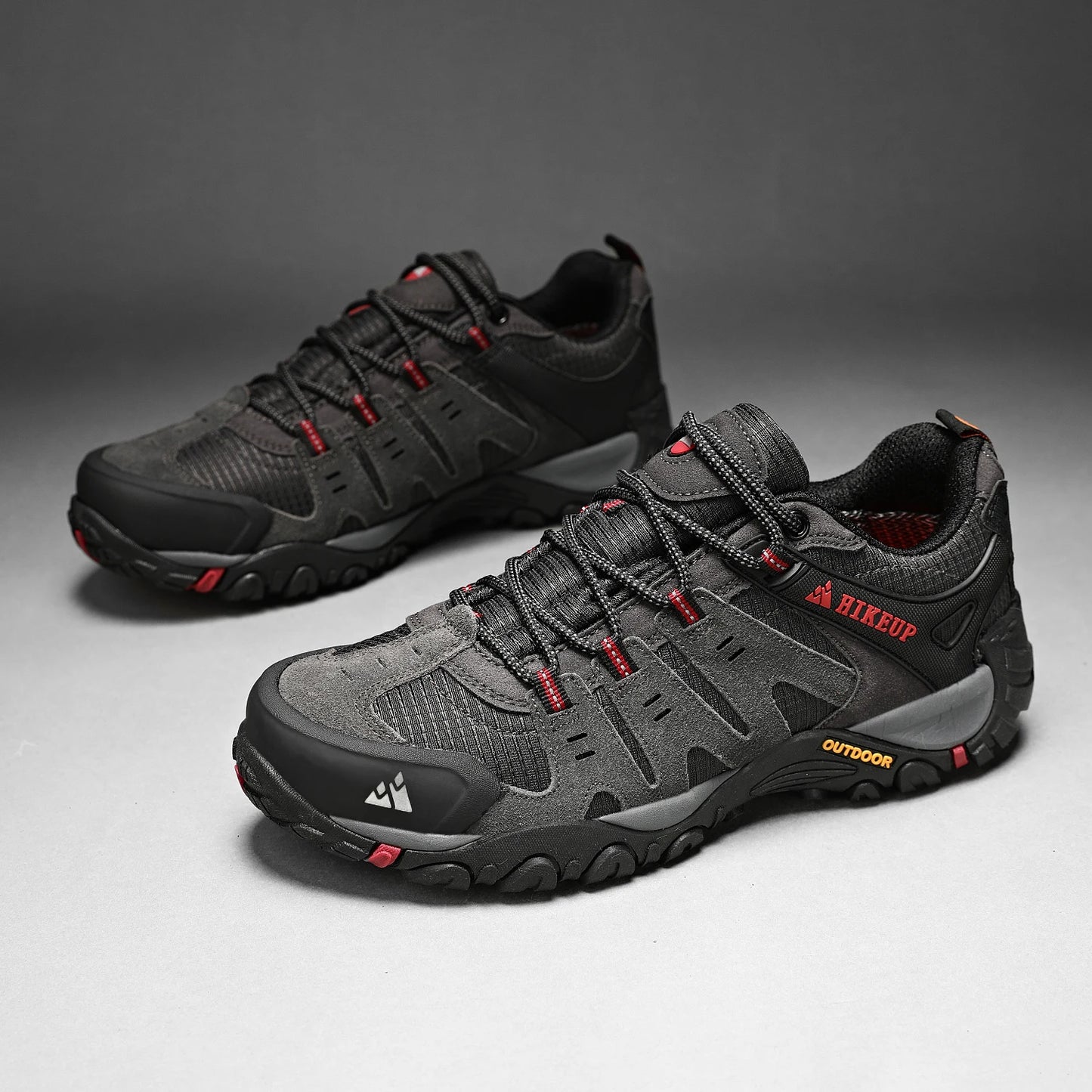 Asher Daniel Grand Outdoors: Men's Hiking Shoes | Suede Leather | Outdoor Shoes | Wear-resistant | Trekking | Walking | Hunting