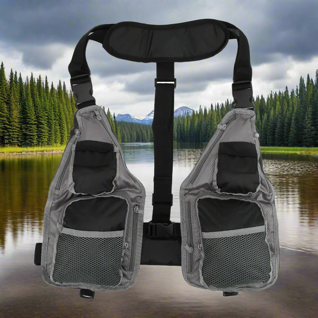 Asher Daniel Grand Outdoors: Fishing Vest Waistcoat | Durable & Practical Gear for fishing activities