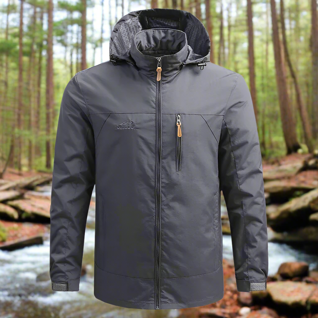 Asher Daniel Grand Outdoors: Hiking Waterproof Jacket | Men's New Autumn Casual Sports Detachable Hooded Coat | Field Mountain Climbing | Travel Thin Windbreaker
