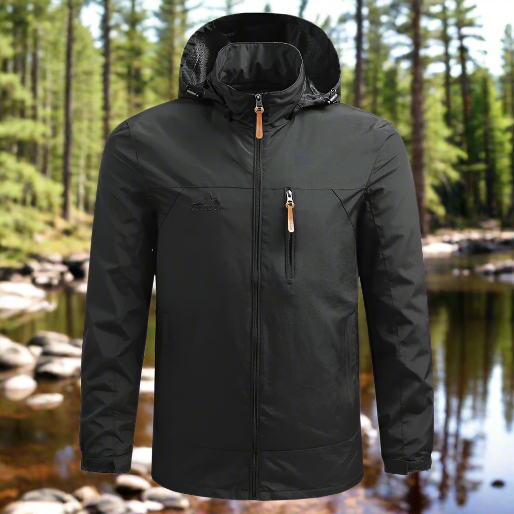 Asher Daniel Grand Outdoors: Hiking Waterproof Jacket | Men's New Autumn Casual Sports Detachable Hooded Coat | Field Mountain Climbing | Travel Thin Windbreaker