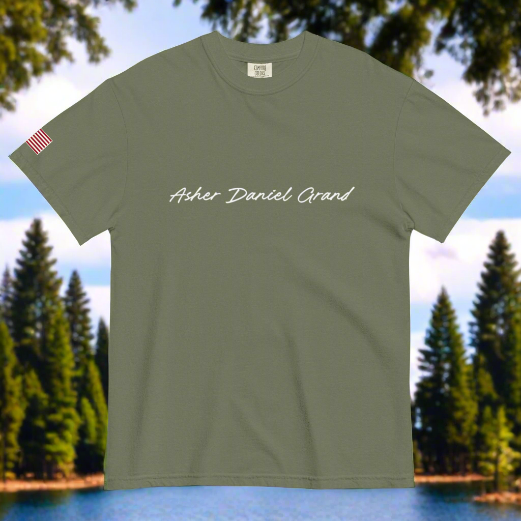 Asher Daniel Grand - 'Simply Grand' - Unisex Garment-Dyed Heavyweight T-Shirt