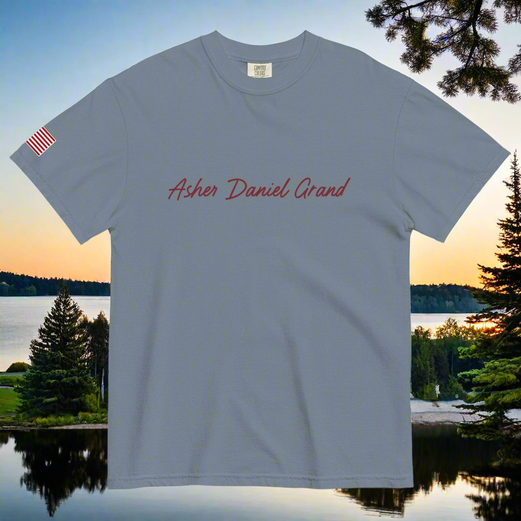 Asher Daniel Grand - 'Simply Grand' - Unisex Garment-Dyed Heavyweight T-Shirt