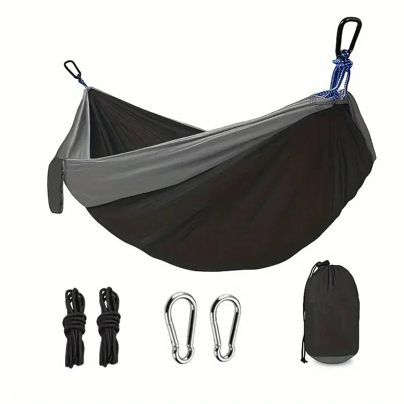 Asher Daniel Grand Outdoors: Camping Hammock | Camping Accessories Gear for Outdoor/Indoor with Tree Straps | Nylon Lightweight Hammocks for Touring Hiking