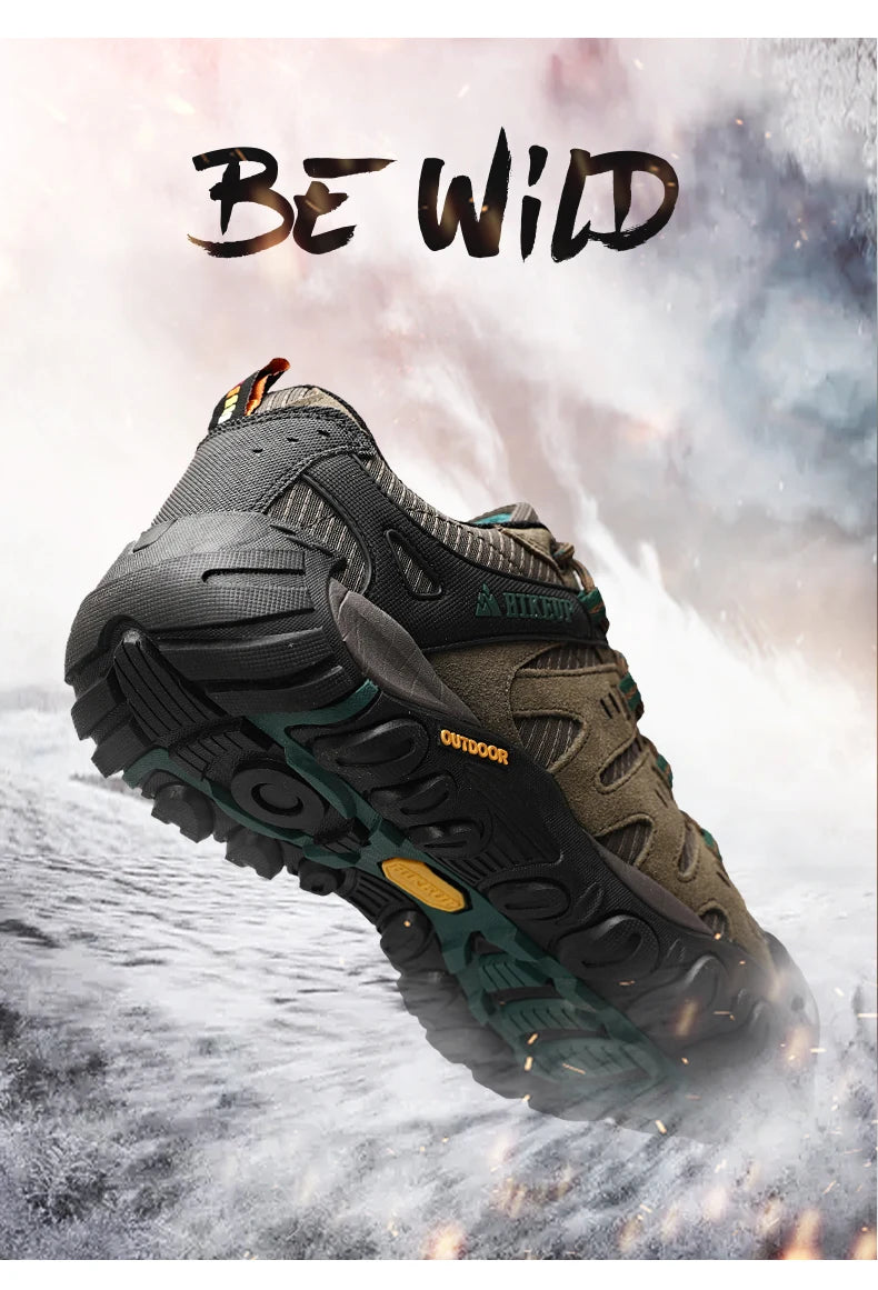 Asher Daniel Grand Outdoors: Men's Hiking Shoes | Suede Leather | Outdoor Shoes | Wear-resistant | Trekking | Walking | Hunting