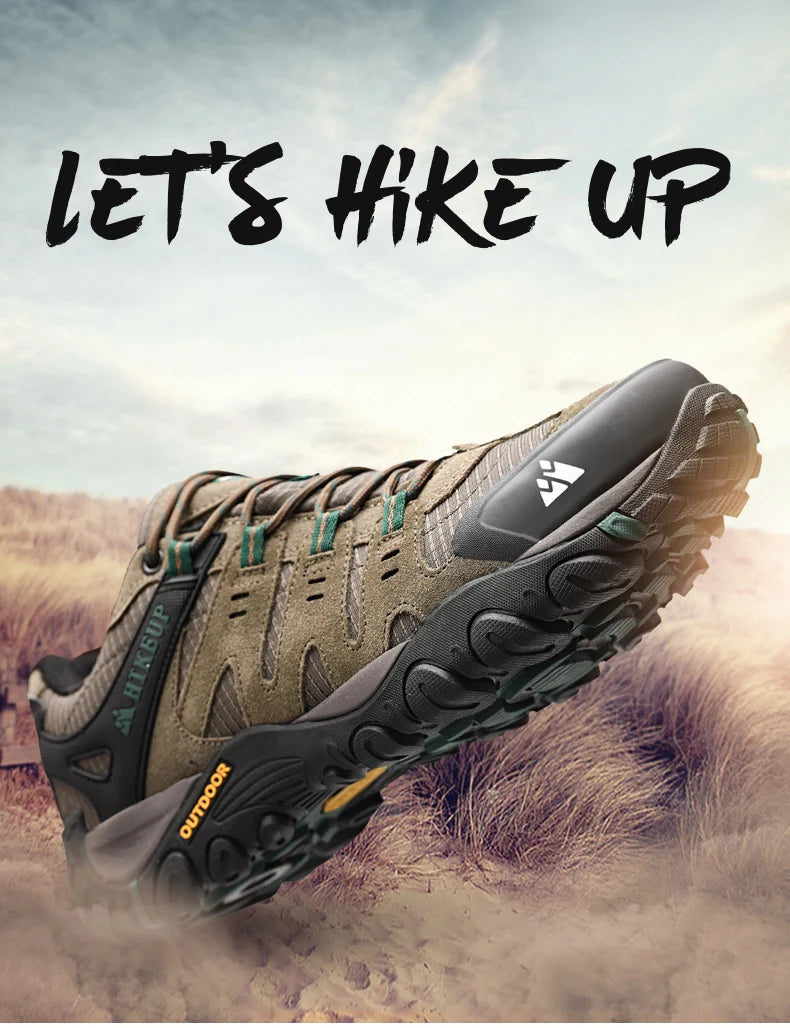 Asher Daniel Grand Outdoors: Men's Hiking Shoes | Suede Leather | Outdoor Shoes | Wear-resistant | Trekking | Walking | Hunting