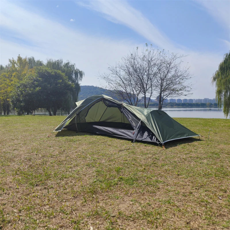 Asher Daniel Grand Outdoors: Backpacking Tent | 1 Person Ultralight | Stormproof Camping Tent Suitable for Four Seasons Single Person Tent