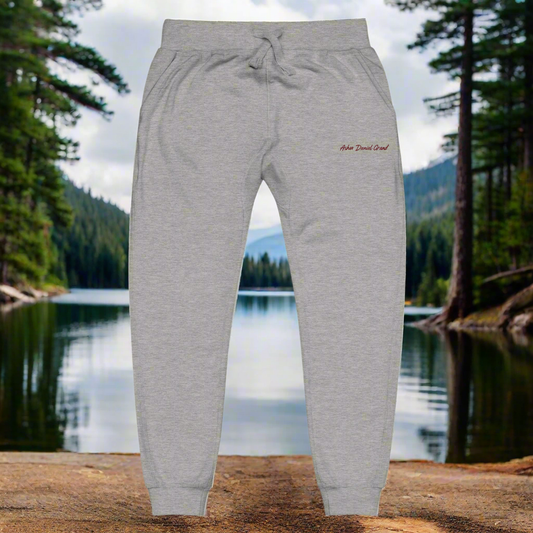 Asher Daniel Grand - 'Simply Grand' - Embroidered (Maroon Stitch) Unisex Fleece Sweatpants