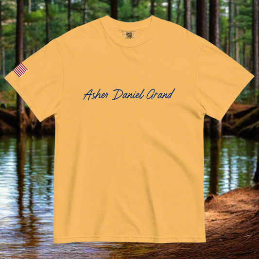 Asher Daniel Grand - 'Simply Grand' - Unisex Garment-Dyed Heavyweight T-Shirt