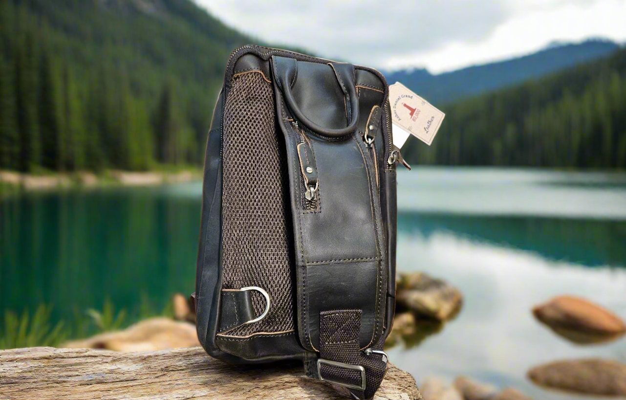 Asher Daniel Grand - Top-Grain Premium Leather Unisex Cross-Body Bag (SUPER NICE!)