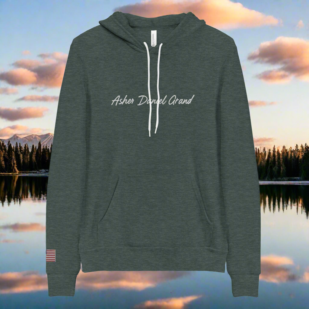 Asher Daniel Grand - 'Simply Grand' - Cozy Embroidered Unisex Hoodie