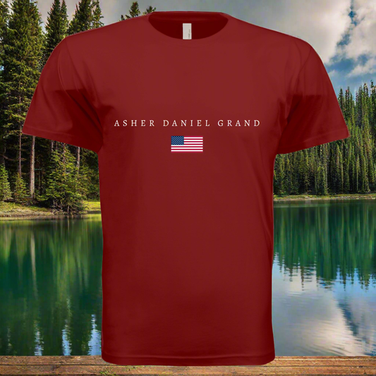 ADG 'America Flag' Cardinal - Unisex T-Shirt
