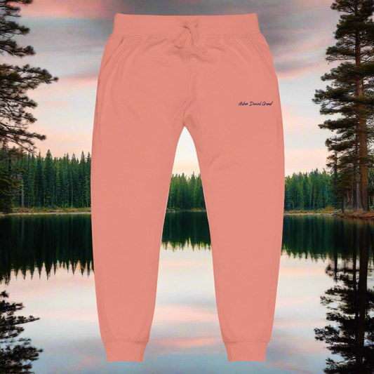 Asher Daniel Grand - 'Simply Grand' - Embroidered (Navy Stitch) Unisex Fleece Sweatpants