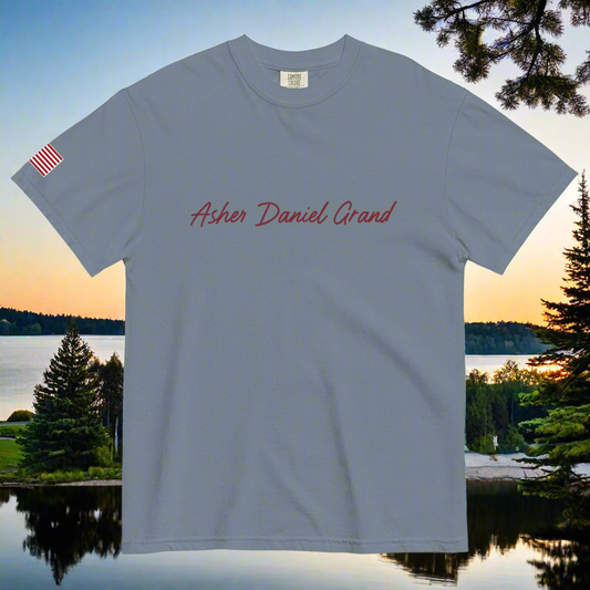 Asher Daniel Grand - 'Simply Grand' - Unisex Garment-Dyed Heavyweight T-Shirt